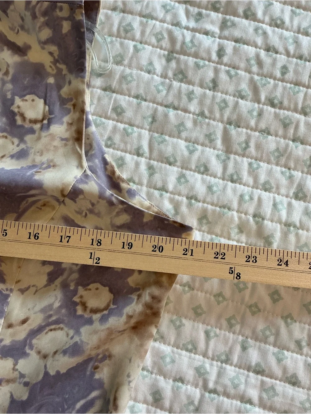 Norton McNaughton Lavender and Cream Sleeveless Floral Maxi Dress 51” long - Picture 6 of 8
